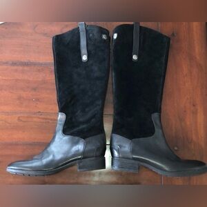 Sam Edelman
Black Knee High Riding Leather Suede Boots
Size 9
